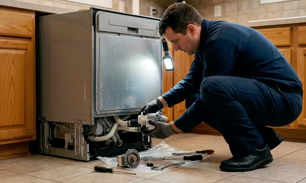 Dishwasher Pump Replacement in Shrewsbury, MA